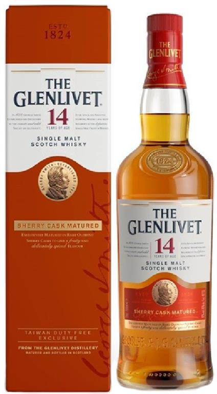 The Glenlivet 14 Year Old Sherry Cask Matured Taiwan Duty Free Exclusive